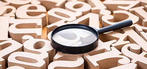 glossary magnifying glass